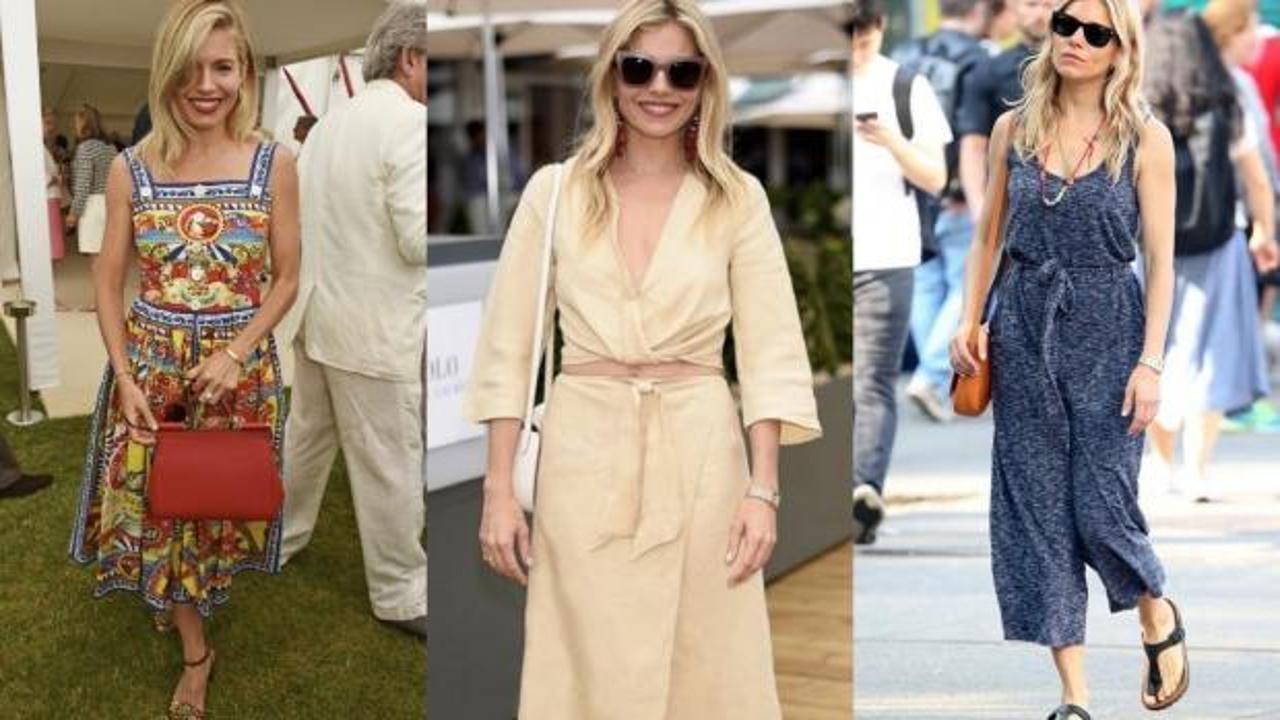 Sienna Miller'ın cool yaz stili