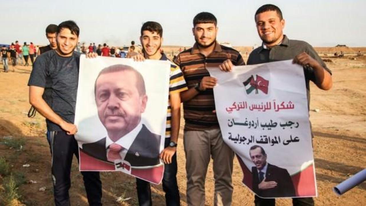 Filistinlilerden Erdoğan'a vefa örneği!