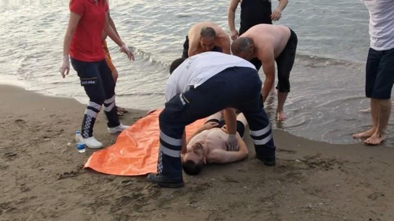 Balıklama dalmak isterken kuma &ccedil;akıldı