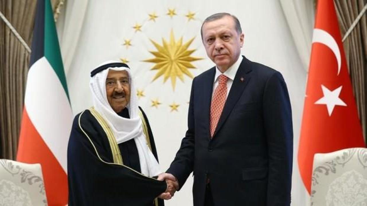 Cumhurbaşkanı Erdoğan, Kuveyt Emiri ile görüştü