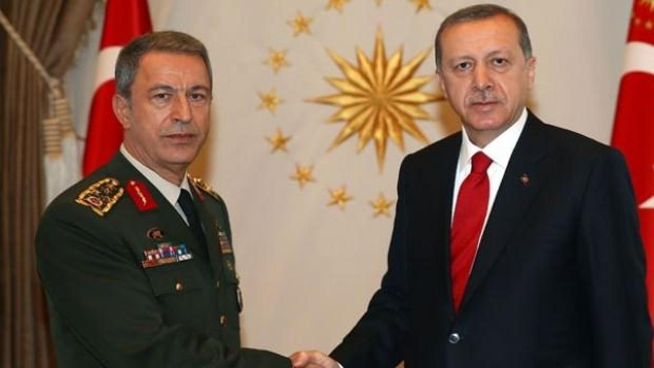 Erdoğan, Genelkurmay Başkanı'nı kabul etti