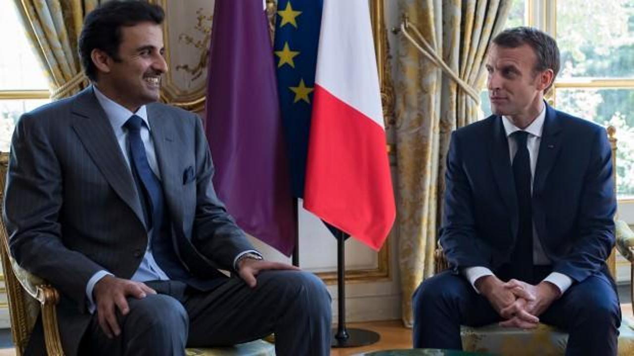 Macron, Katar Emiri’ni ağırladı