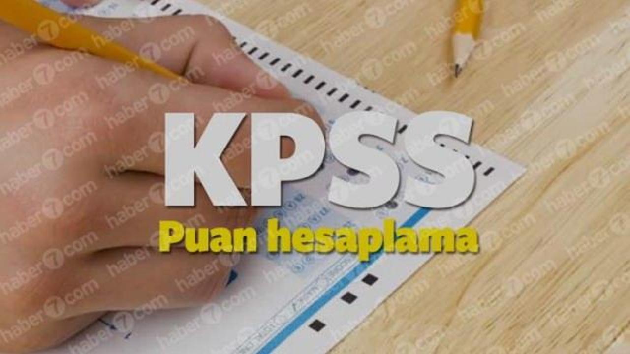 2018 KPSS Lisans Puan Hesaplama Sistemi! KPSS kaç net kaç puan eder?