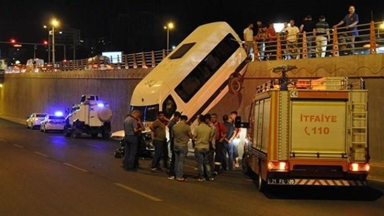 El frenini &ccedil;ekmeyi unutunca alt ge&ccedil;ide u&ccedil;tu