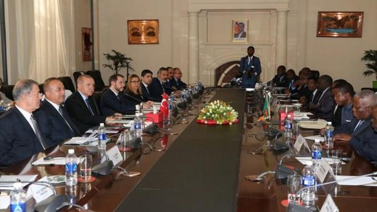 Erdoğan'dan Zambiya'da "12 anlaşma" vurgusu!