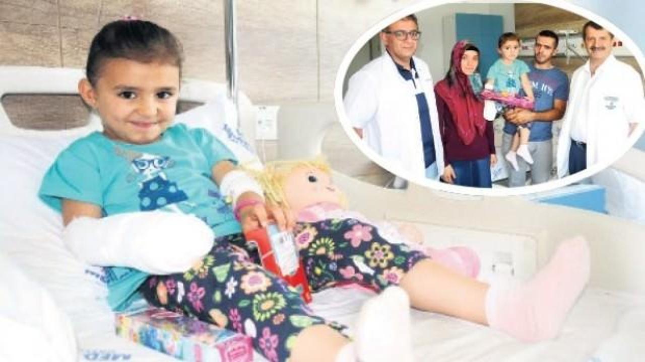 Zeynep&rsquo;in dikilen parmağı alındı