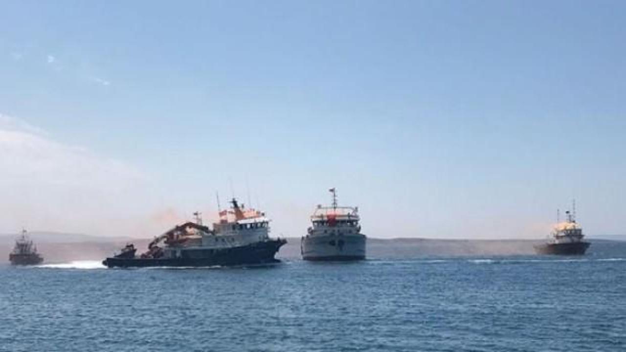 9 yıllık esaretten sonra Türk gemileri yurda döndü