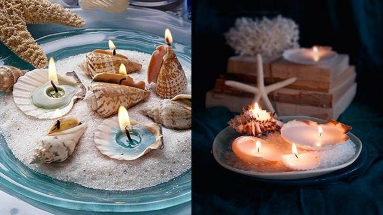 Deniz kabuklarından mumluk yapımı