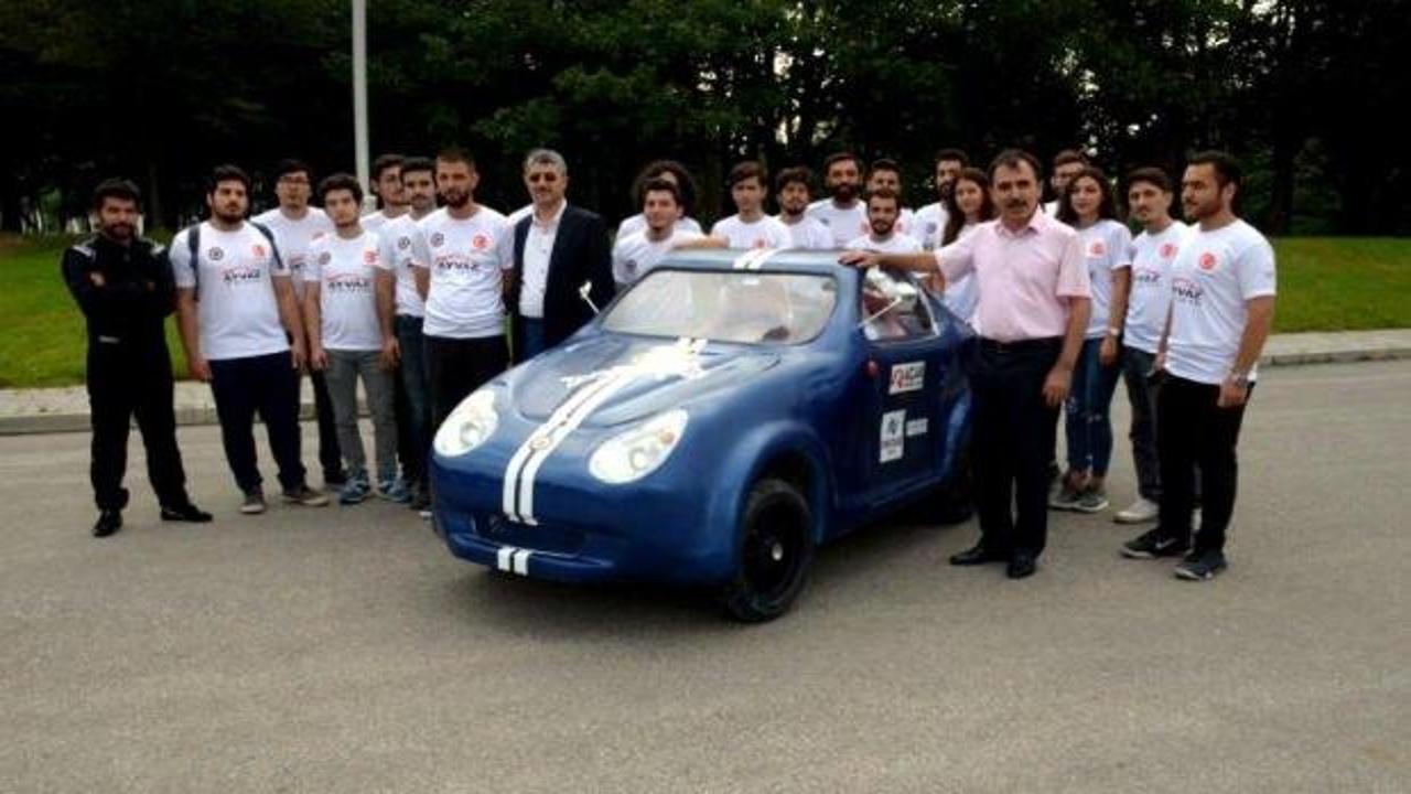 Elektrikli otomobil "Ayvaz" yarışa hazır