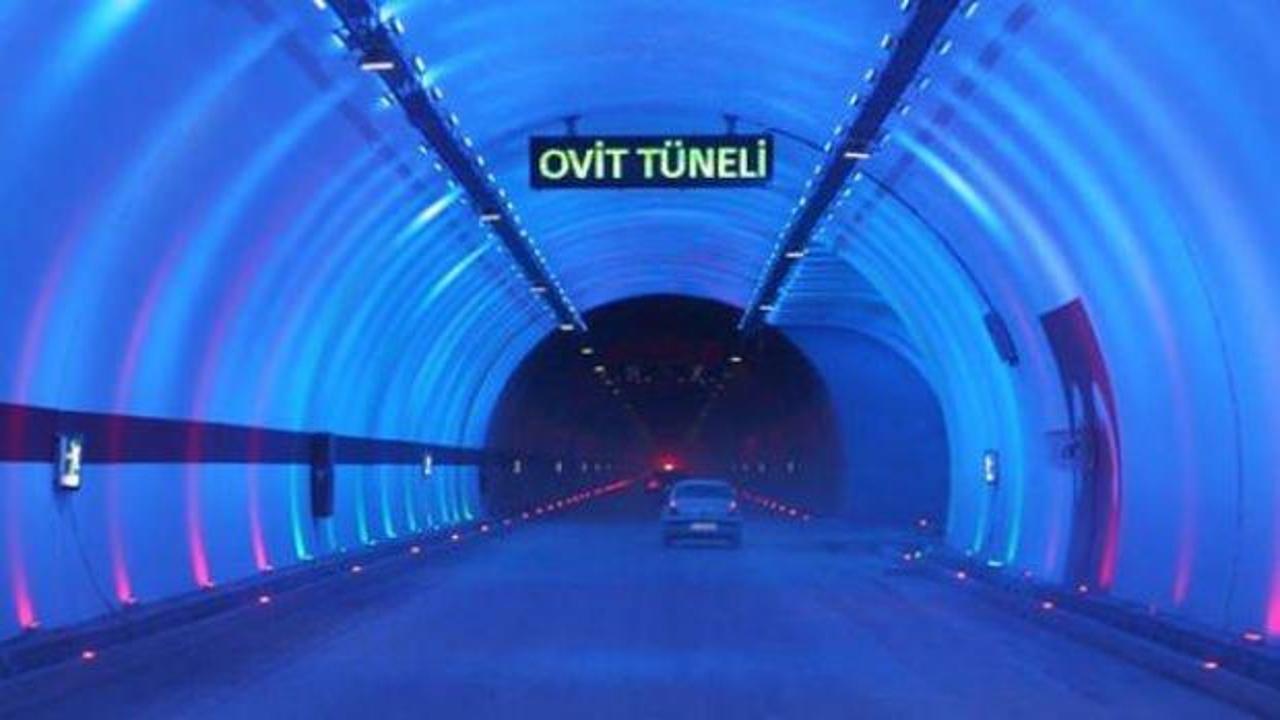 Ovit Tüneli tek yönlü trafiğe kapatıldı