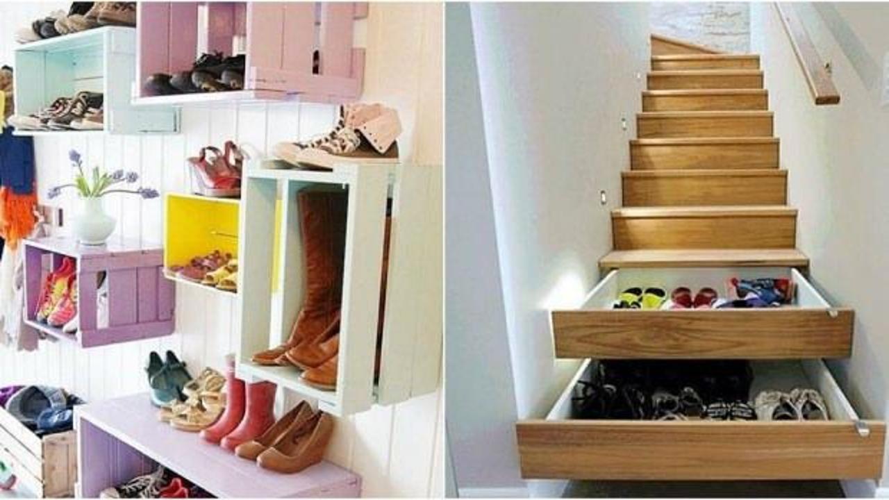 Yer kaplamayan 9 ayakkabı saklama önerisi