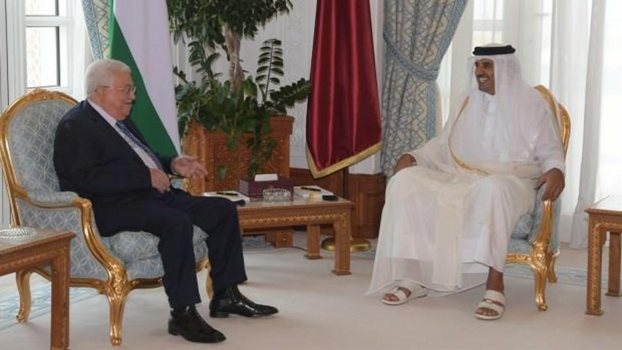 Abbas, Katar Emiri ile görüştü!