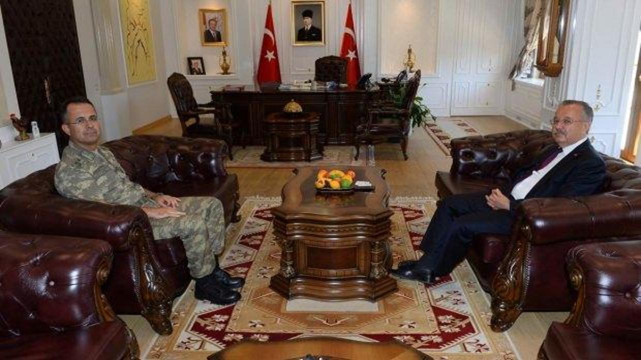 Tuğgeneral Afgün'den veda ziyaretleri