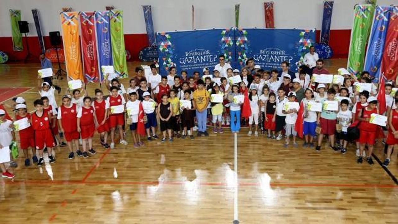 Gaziantep'te yaz spor okulları sona erdi