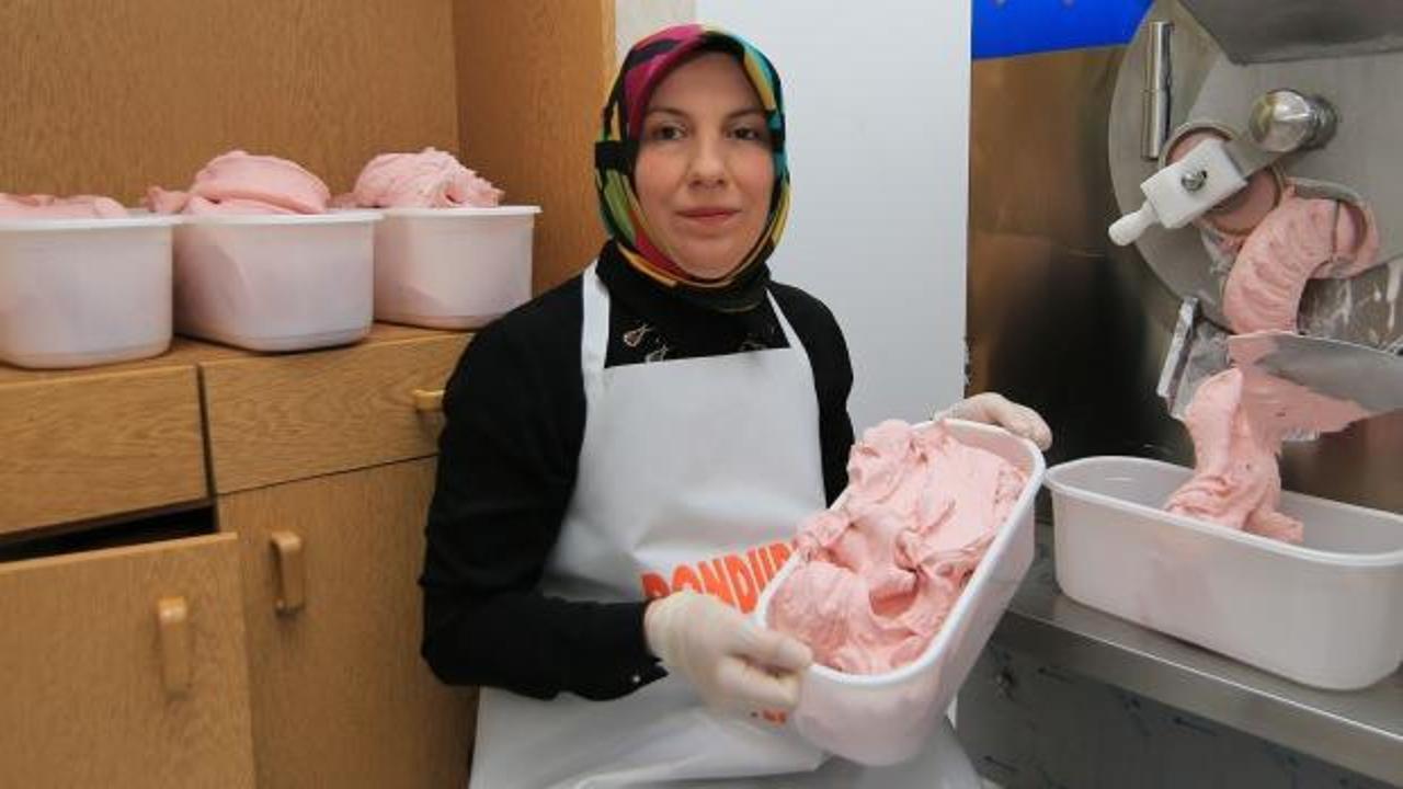 KOSGEB desteğiyle dondurmacı oldu