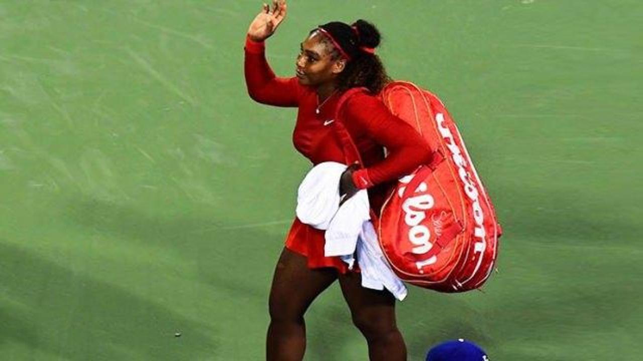 Serena Williams'tan Cincinnati'ye erken veda