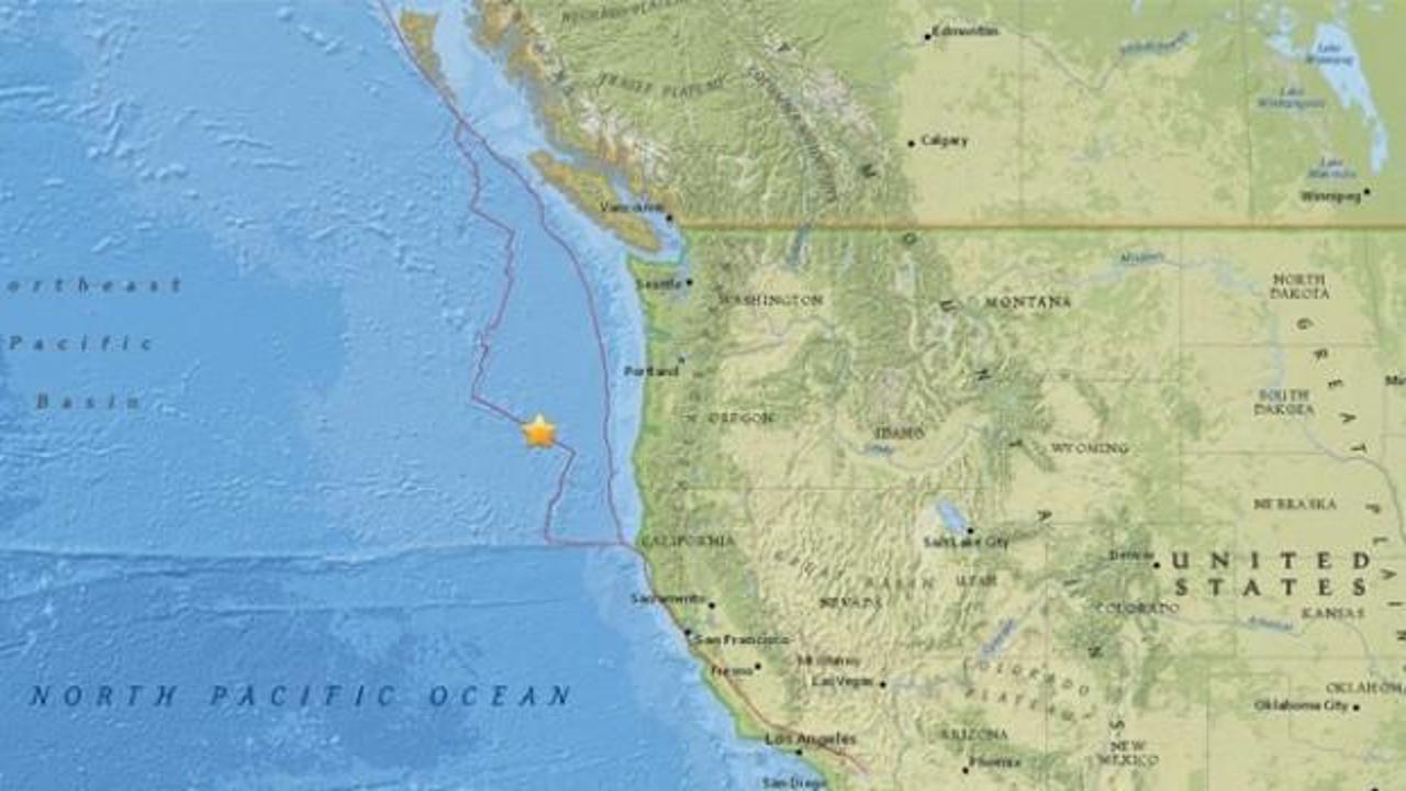 ABD açıklarında 6.3 büyüklüğünde deprem