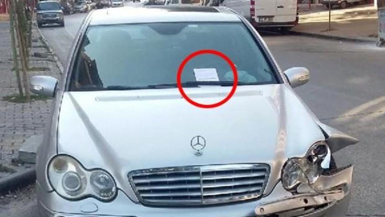 Arabasında bulduğu not şaşkına &ccedil;evirdi
