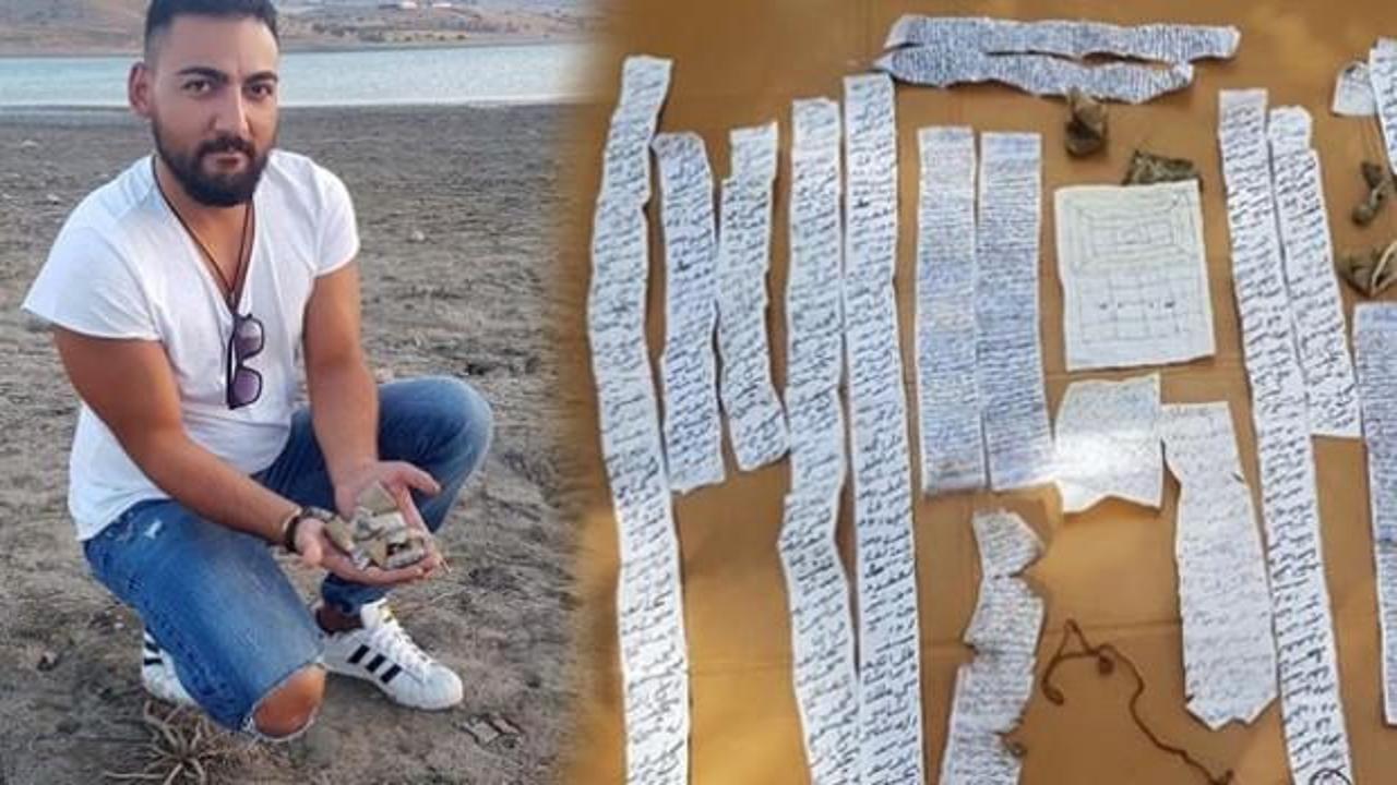 Baraj suyu &ccedil;ekilince ortaya &ccedil;ıkanlar şok etti!