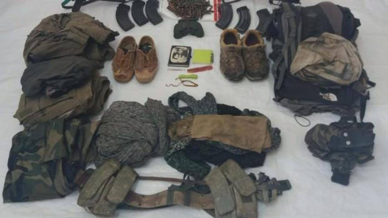 PKK'lı teröristler kıyafetlerini bırakıp kaçıyor