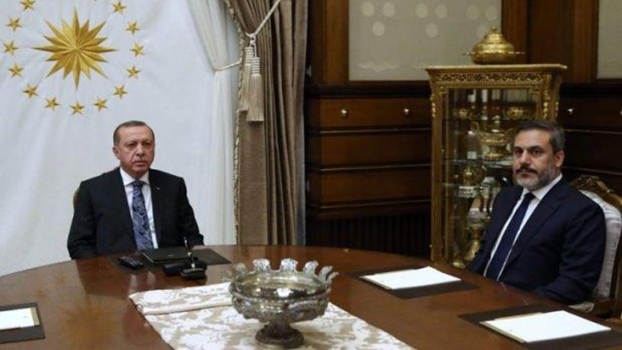 Başkan Erdoğan, Hakan Fidan ile görüştü