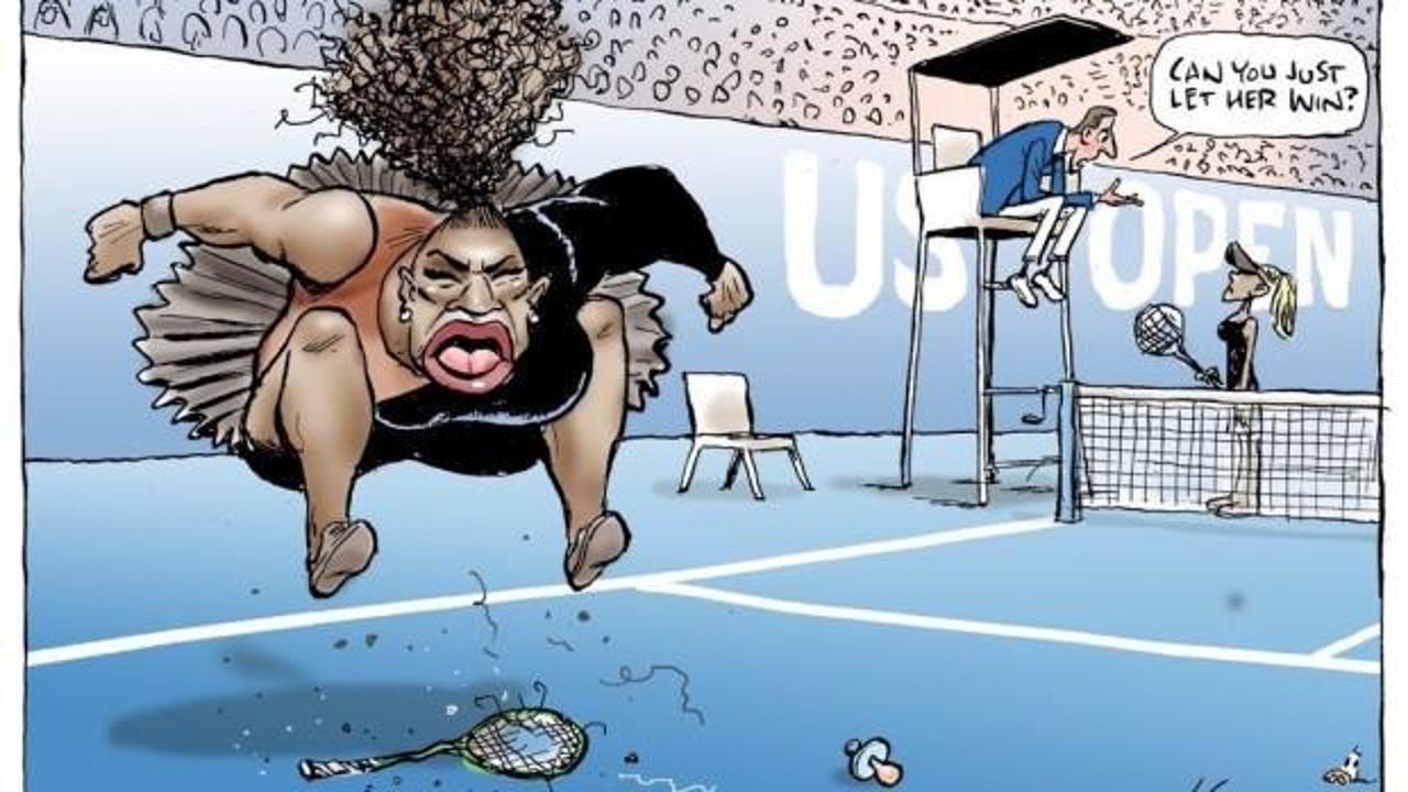 Serena Williams karikatürüne 'ırkçılık' suçlaması