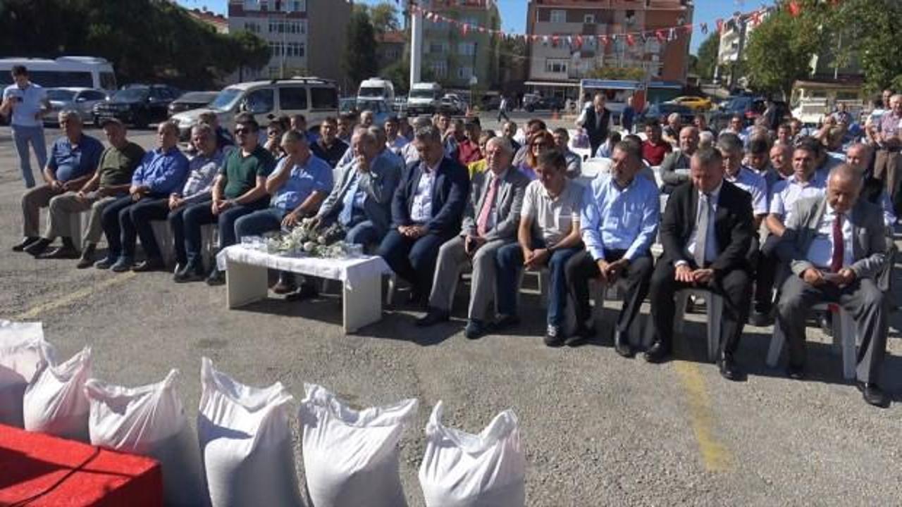 Tekirdağ'da çiftçilere tohum desteği