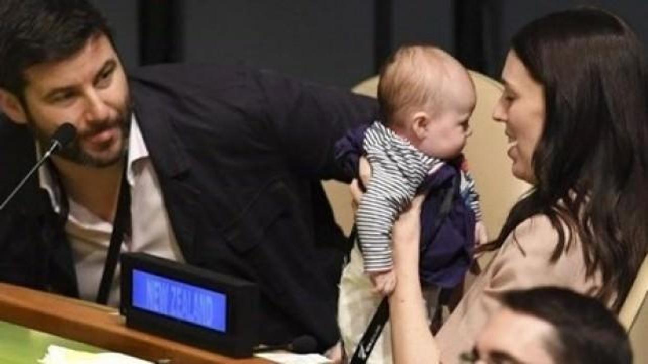 BM Genel Kurulu'nda ilginç anlar! Bebekle geldi