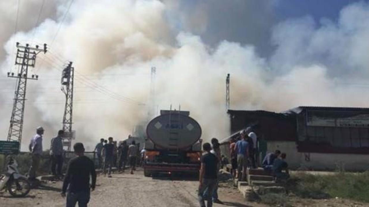 Adana'da fabrika yangını: Yaralı işçiler var