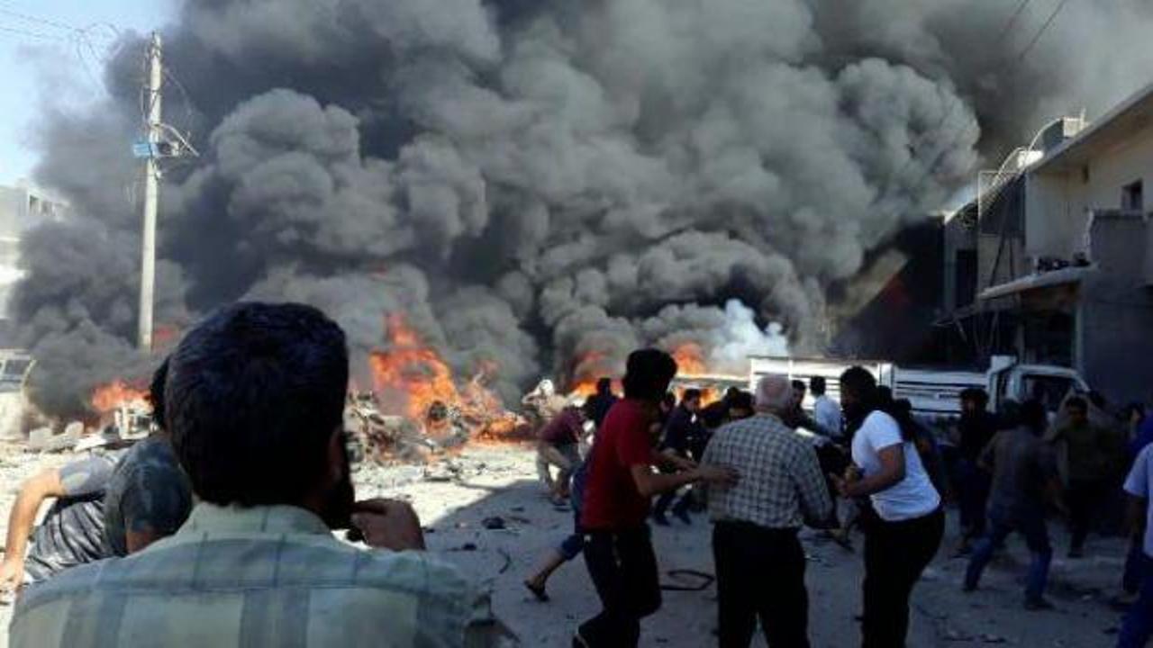 Azez'de korkunç patlama: Ölü ve yaralılar var!