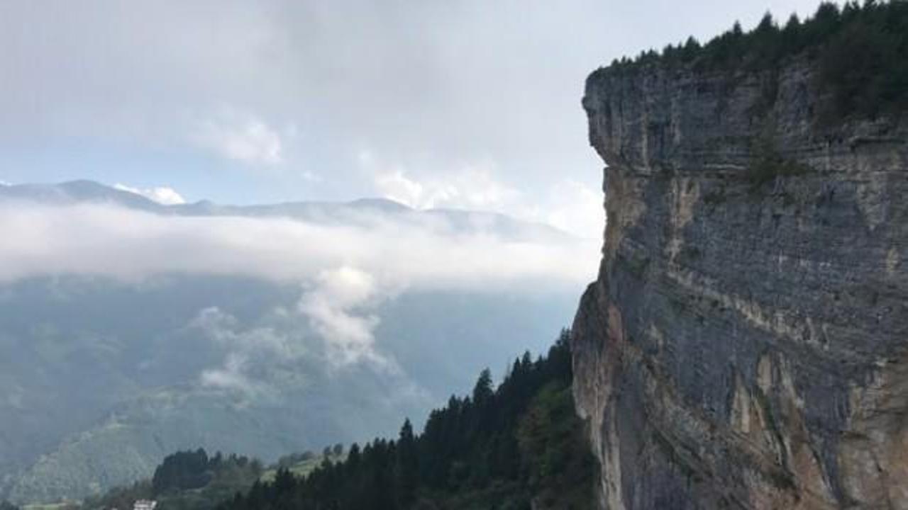 Herkes Trabzon'daki bu kayayı görmeye geliyor