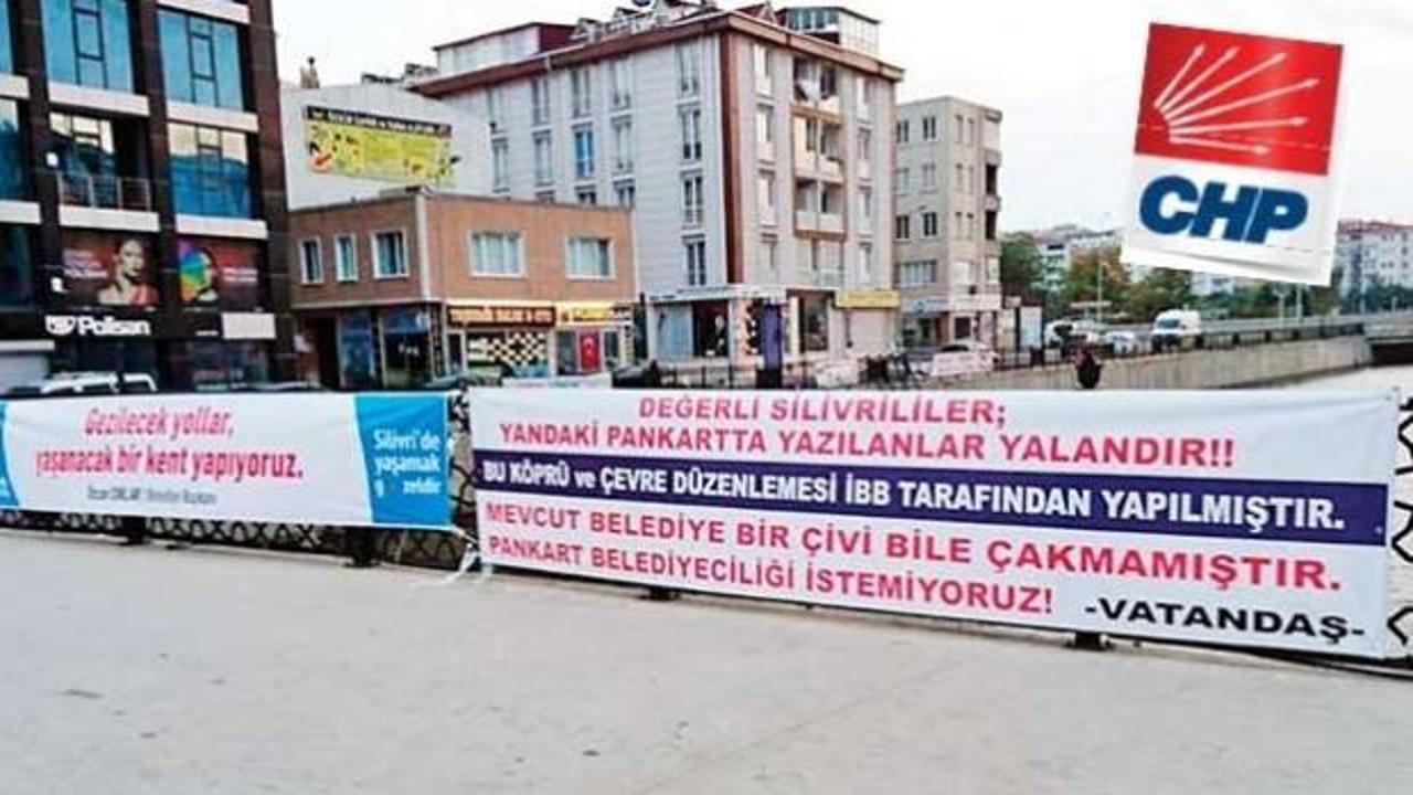 CHP’li belediyeye halktan pankart tokadı 