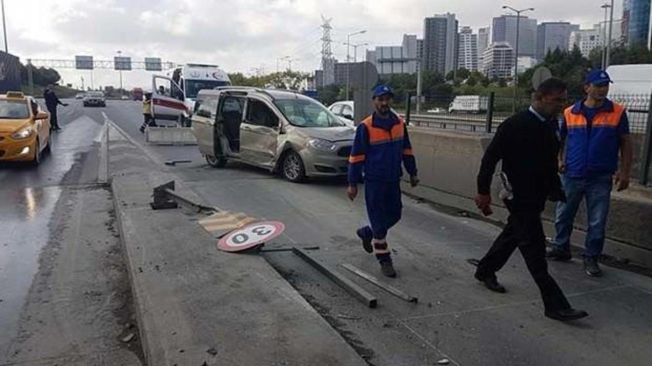 İstanbul'da akılalmaz kaza! Gişeye sığamadılar