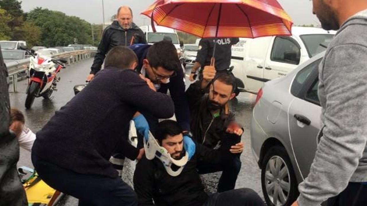 İstanbul'da feci kaza! Herkes yardımına koştu
