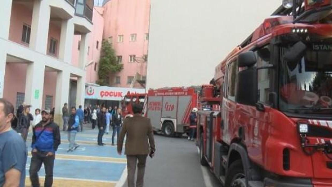 İstanbul'da korkutan hastane yangını