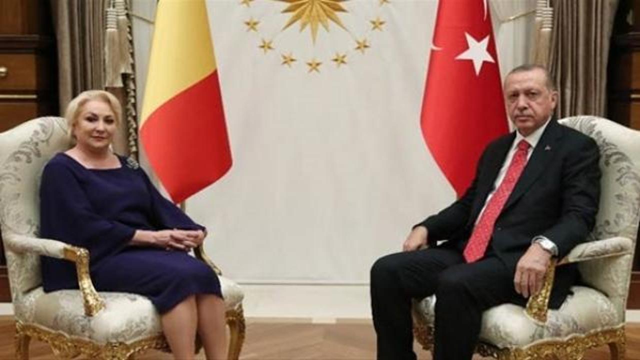 Erdoğan, Viorica Dancila'yı kabul etti
