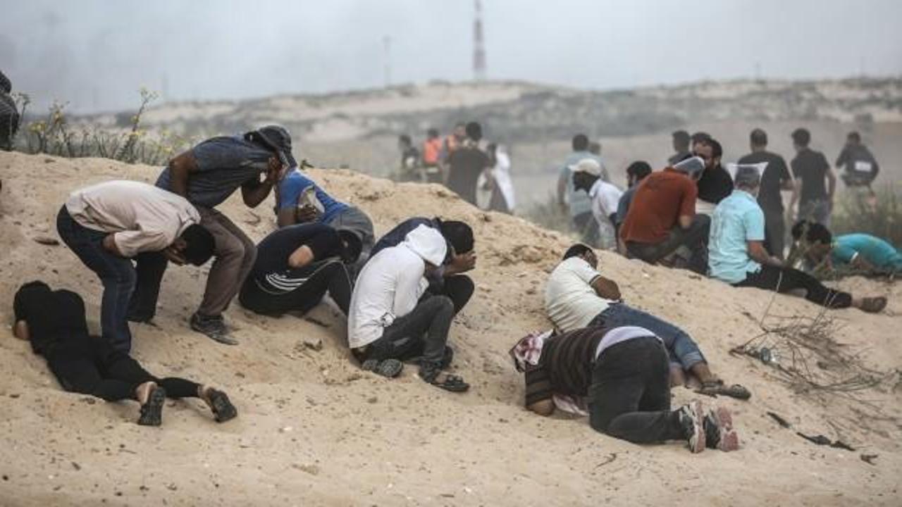 İsrail gerçek mermiyle saldırdı! 80 yaralı