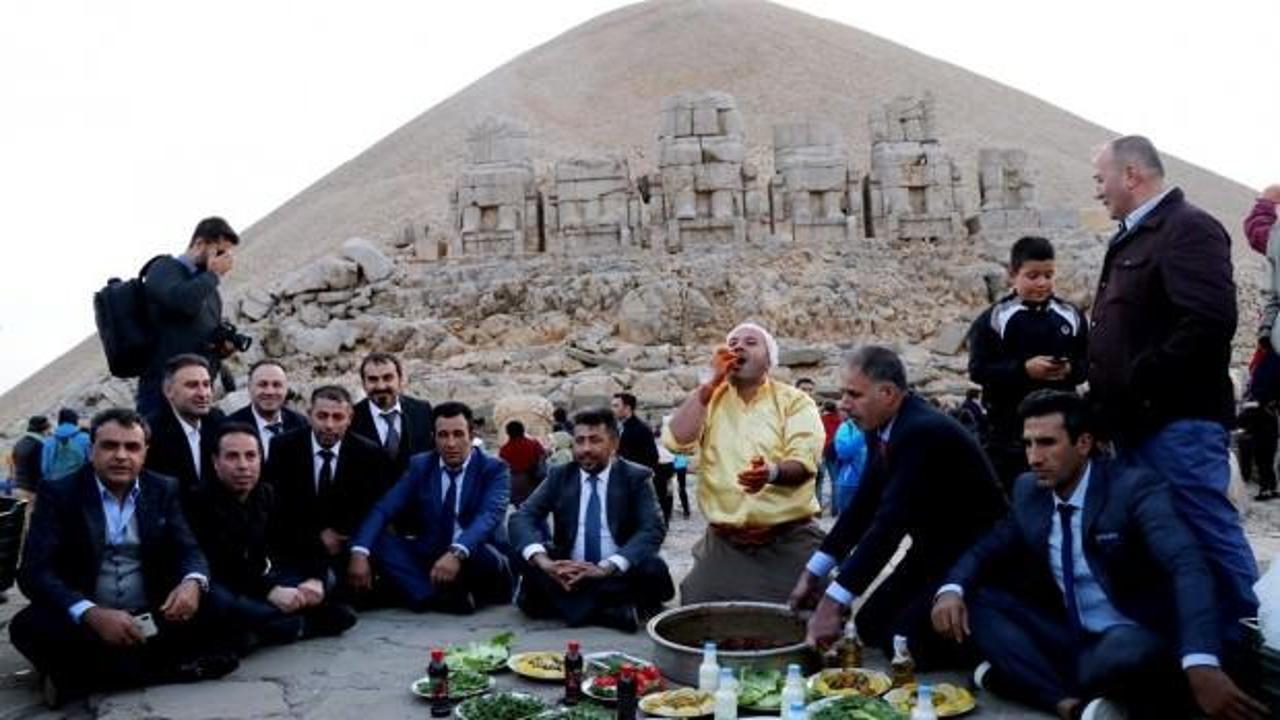 Nemrut&rsquo;ta &ccedil;iğ k&ouml;fte partisi