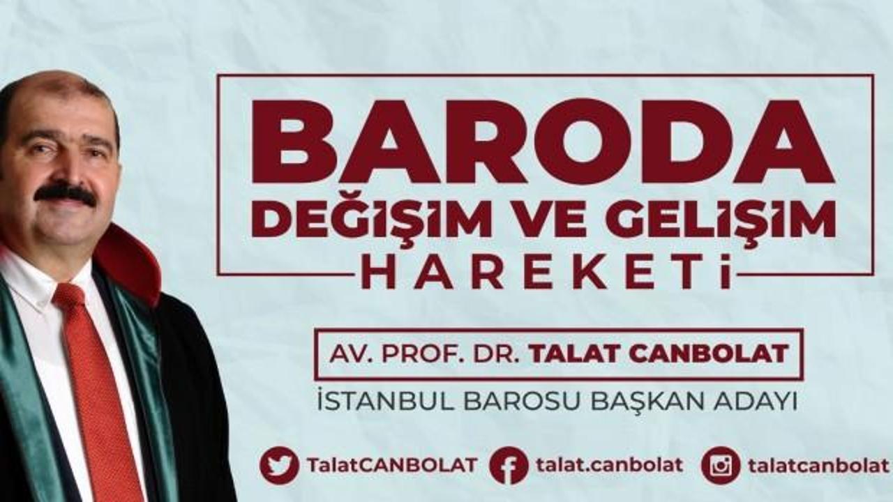 Talat Canbolat değişim için baro seçimlerine hazır