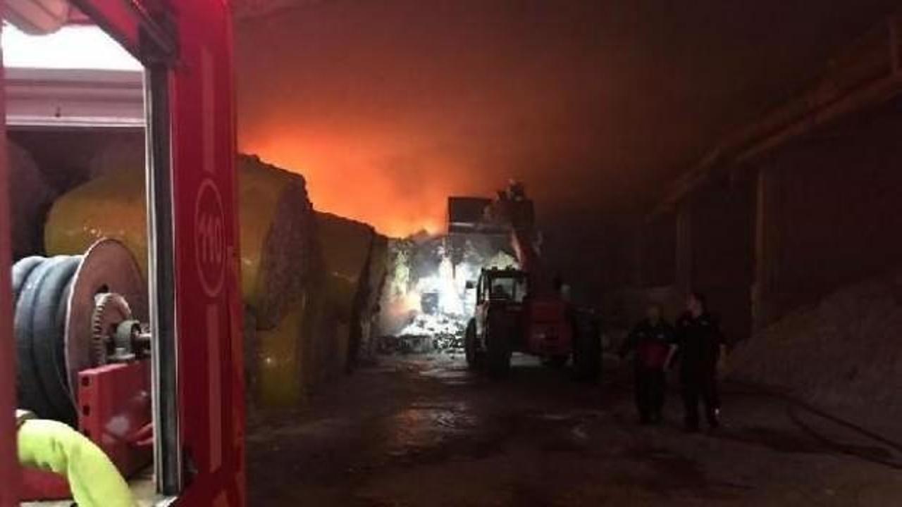 Aydın'da çırçır fabrikasında yangın
