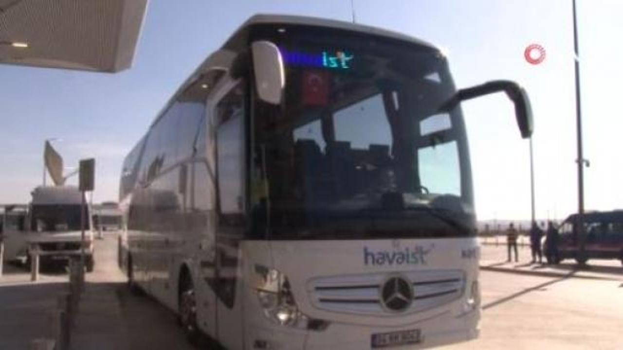 İşte Yeni Havalimanı'na yolcu taşıyacak otobüsler