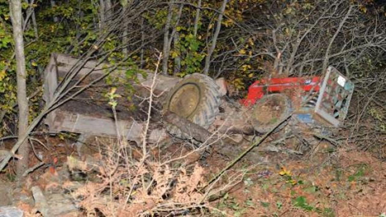 Tokat’ta traktör uçuruma yuvarlandı: 1 ölü