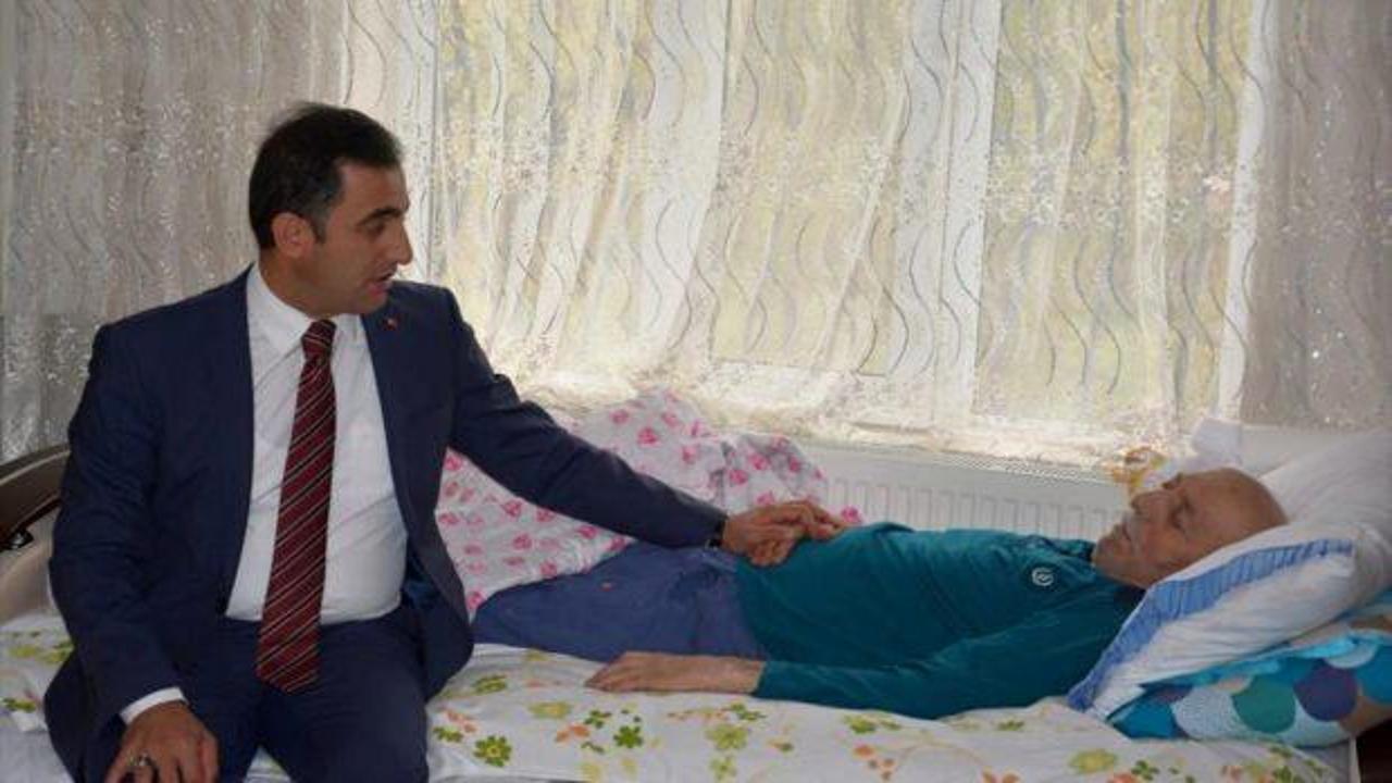 Kaymakam Alibeyoğlu'ndan şehit ailesine ziyaret