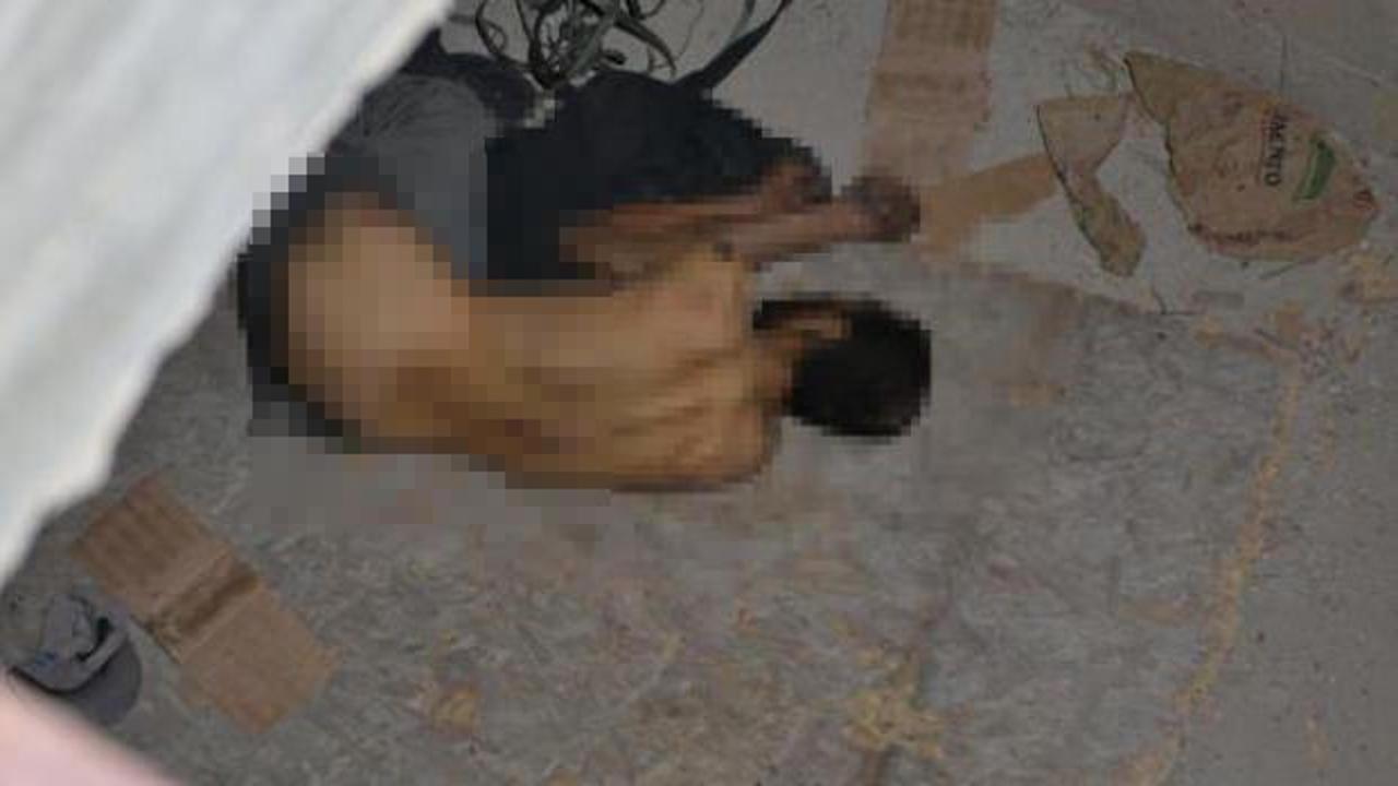 İnşaatta yarı &ccedil;ıplak erkek cesedi bulundu