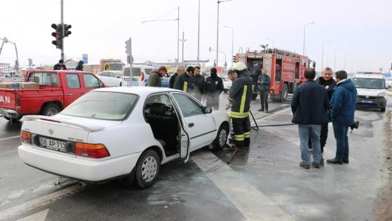 Kırmızı ışıkta kabusu yaşadı