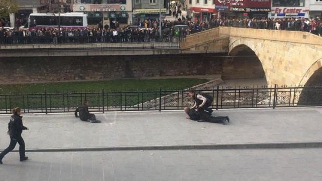 Şehrin g&ouml;beğinde sıcak dakikalar