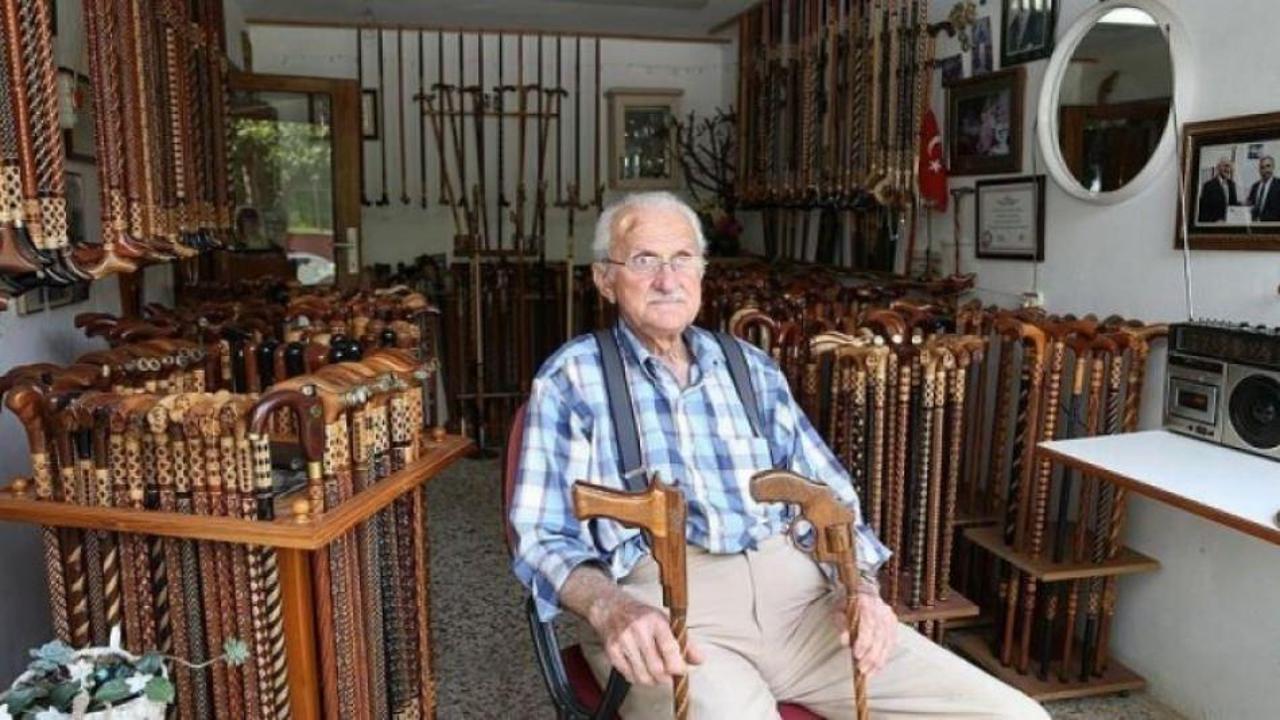 88 yaşındaki baston ustası