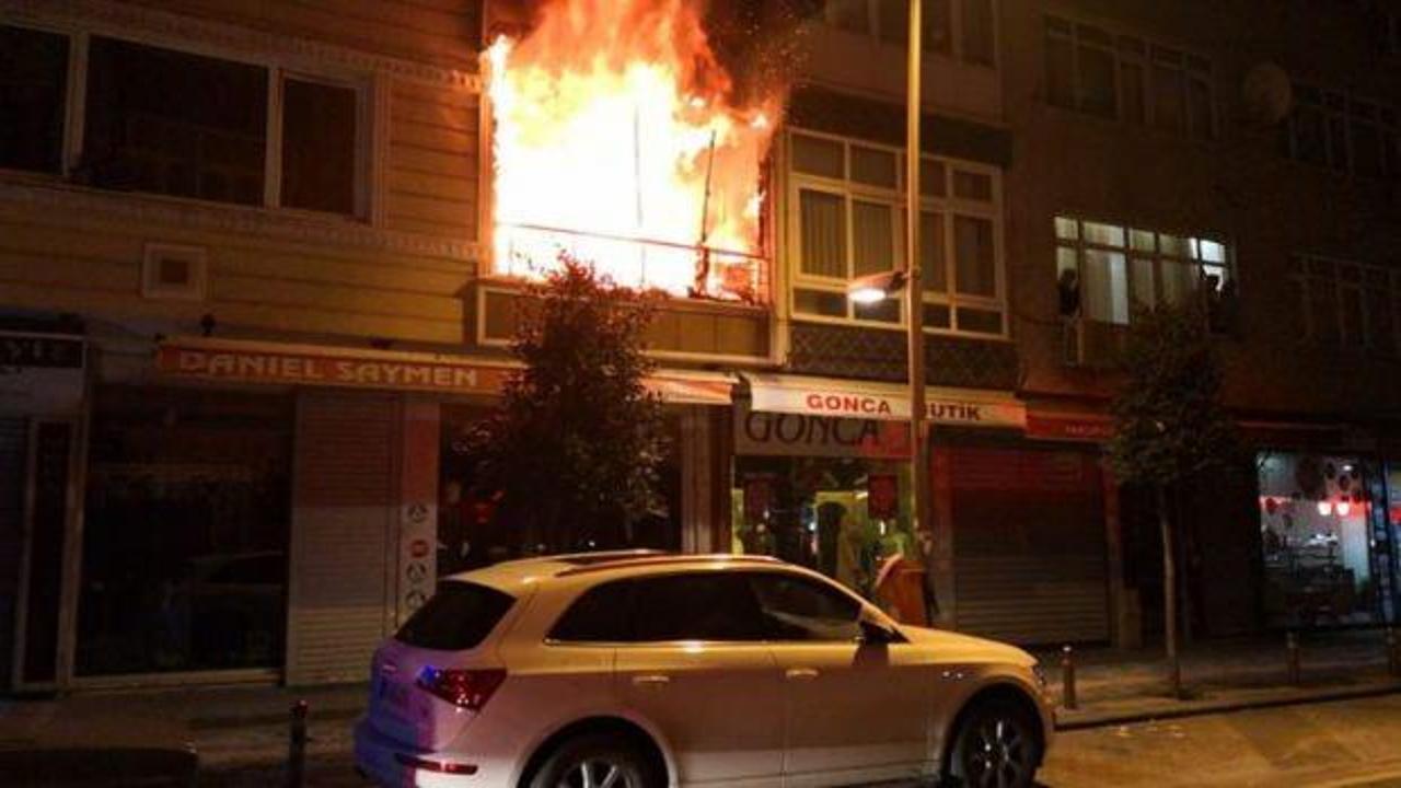 İstanbul Güngören’de 4 katlı binada yangın