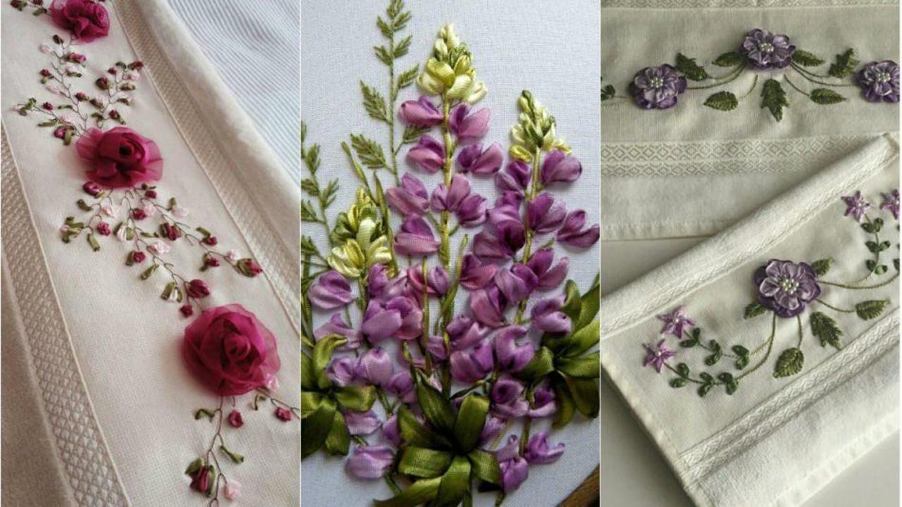 En kolay kurdele nakışı nasıl yapılır? En güzel kurdele nakışı örnekleri 2020