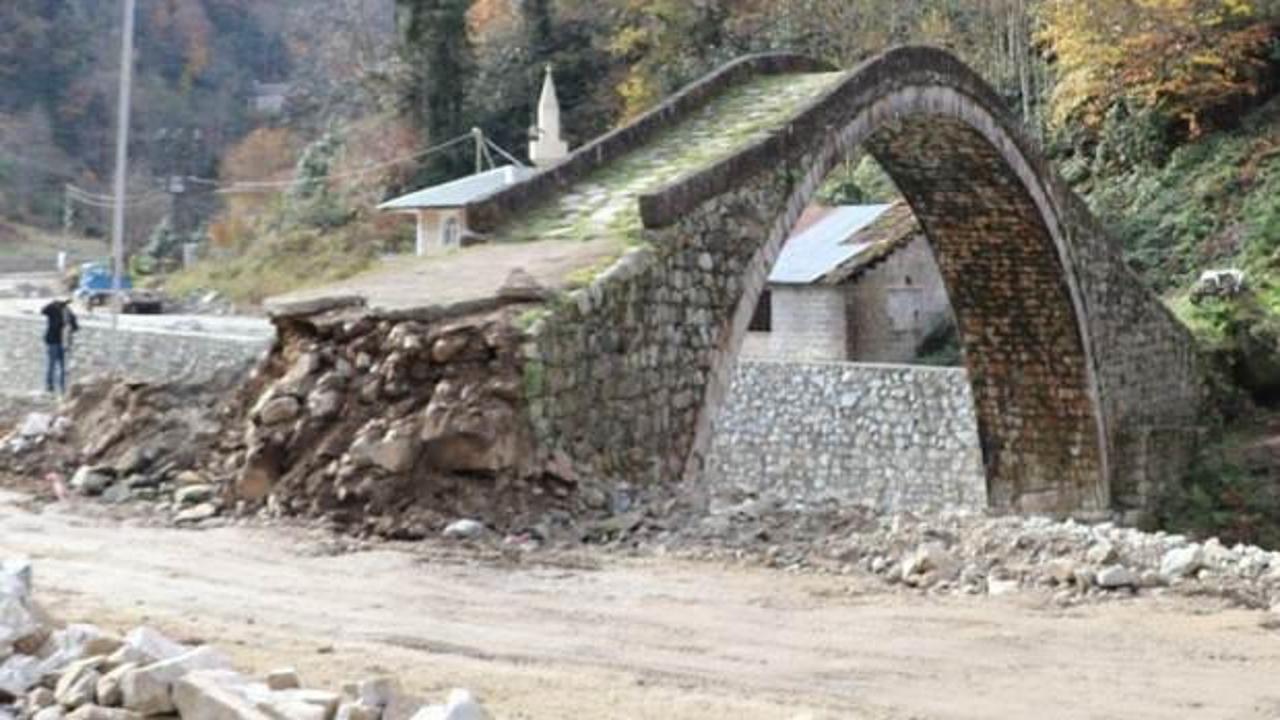 Zarar g&ouml;ren tarihi kemer k&ouml;pr&uuml; ile ilgili a&ccedil;ıklama